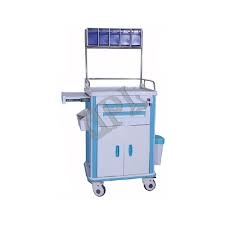 What is an anesthesia trolley used for?